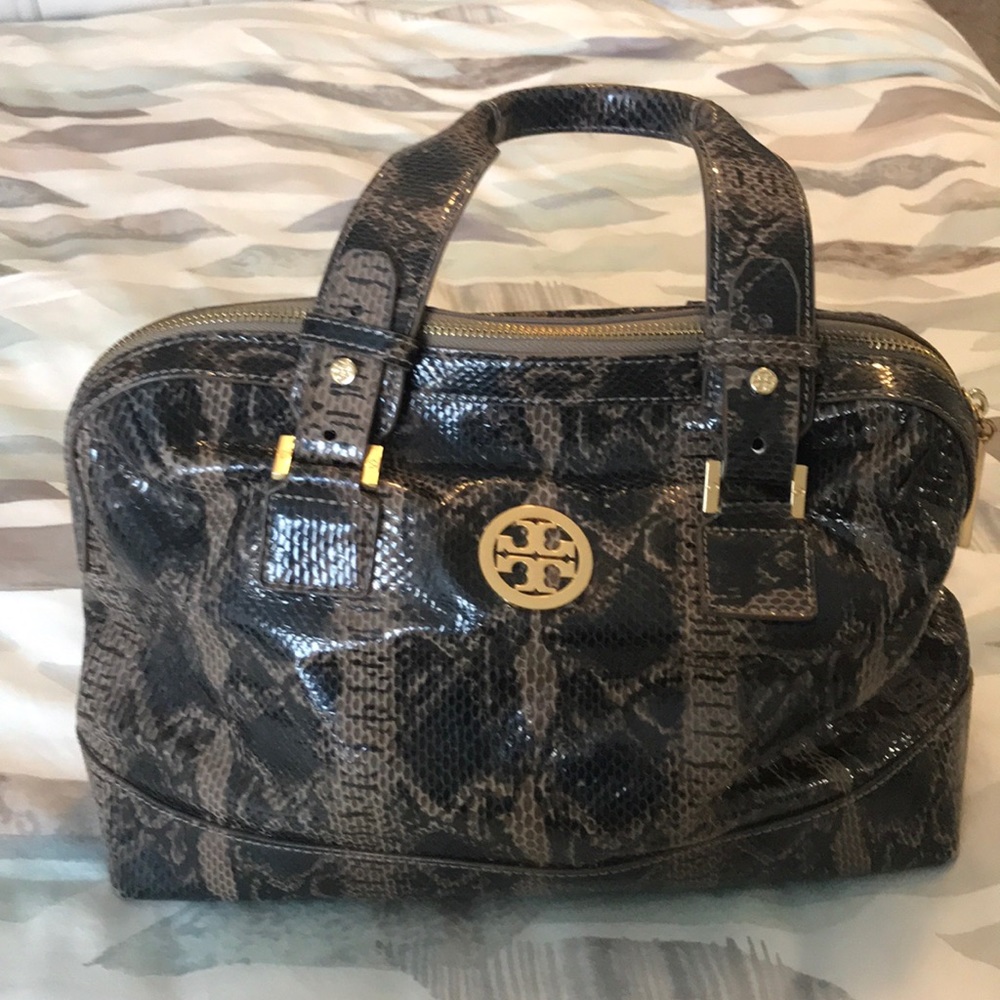 Tory Burch Snakeskin Satchel